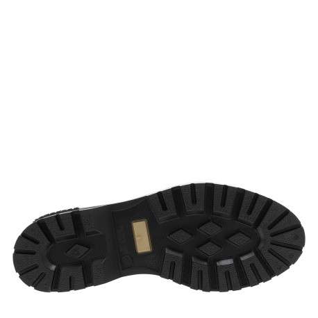 Boots beiges vernies à talon décroché bas et à soufflet élastiqué - Image 6