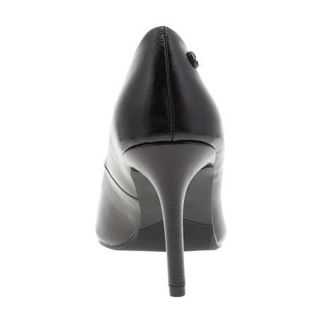 Escarpins au décolleté simple chocolat dotés d'un talon effilé à décroché moyen - Image 4