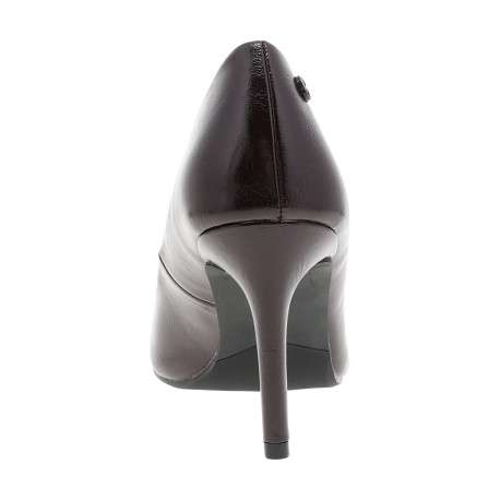 Escarpins au décolleté simple bordeaux avec un talon effilé à décroché moyen - Image 4