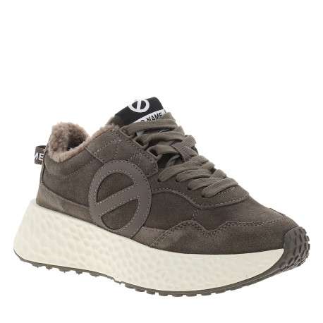 Baskets running Carter Jogger en cuir grises à talon compensé bas - Image 2