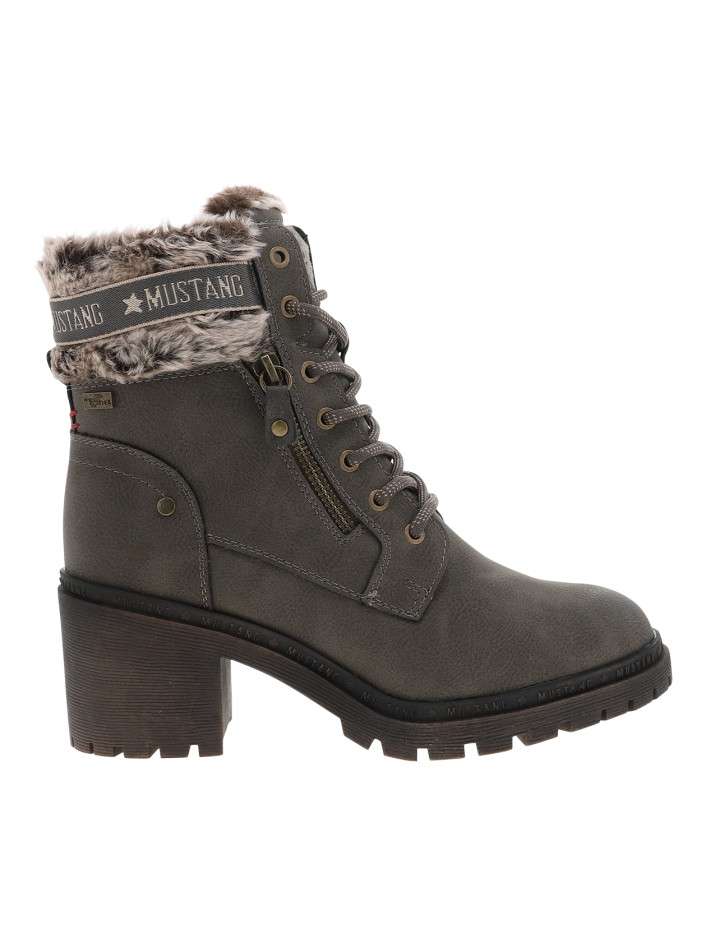 Bottines taupe à talon...