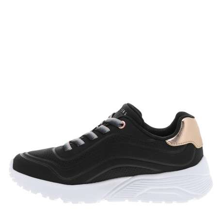 Baskets running Uno Lite noires à talon plat pourvues de lacets élastiqués - Image 3