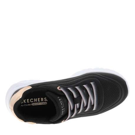 Baskets running Uno Lite noires à talon plat pourvues de lacets élastiqués - Image 5