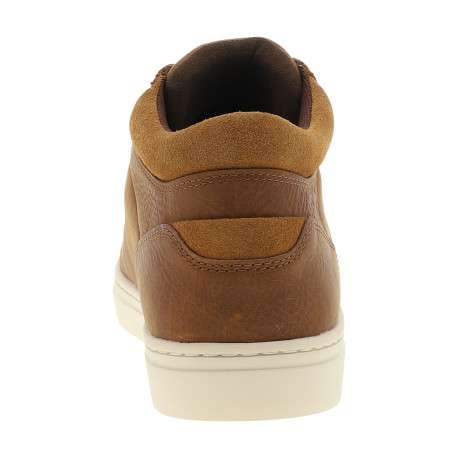 Sneakers Lisbon Hill en cuir camel à talon plat pourvues de lacets - Image 4