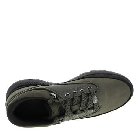 Sneakers Euro Grid Mid en cuir nubuck kaki ornées du logo métallique - Image 5