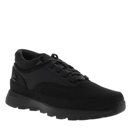 Sneakers Euro Grid Mid en cuir nubuck noir ornées du logo métallique - Image 2