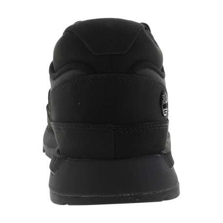 Sneakers Euro Grid Mid en cuir nubuck noir ornées du logo métallique - Image 4