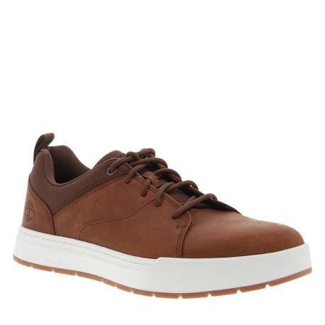 Sneakers Maple Grove Low en cuir nubuck cognac pourvues d'un talon plat - Image 2