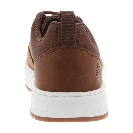 Sneakers Maple Grove Low en cuir nubuck cognac pourvues d'un talon plat - Image 4