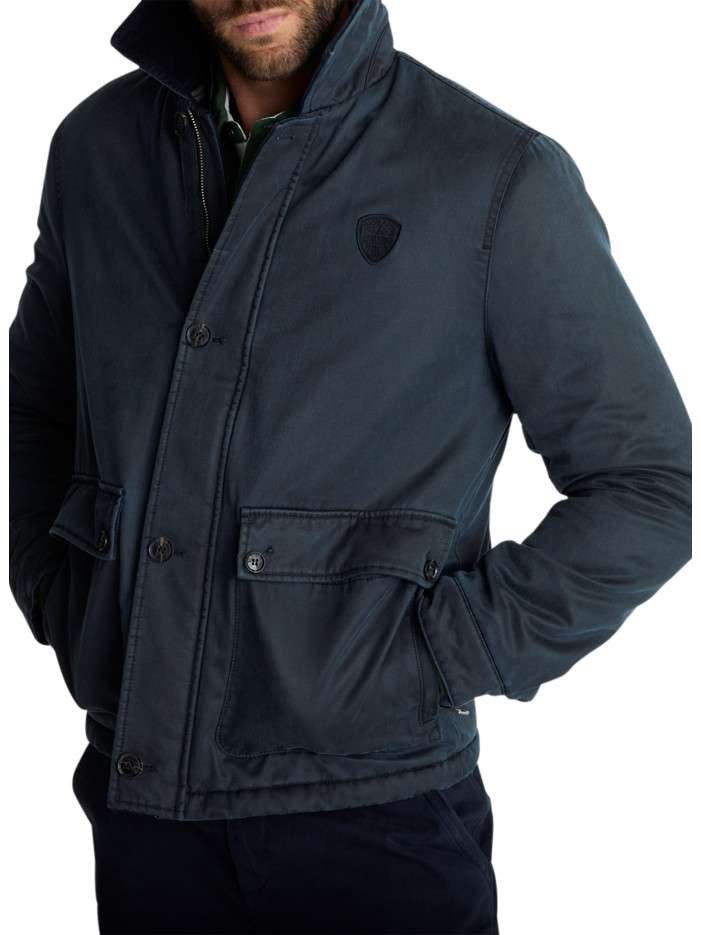 Blouson bleu marine pourvu...