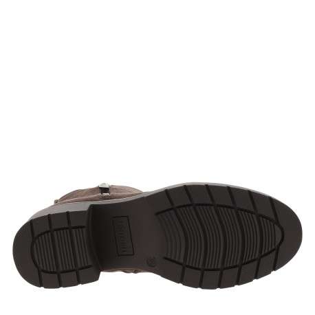 Boots marron à revêtement effet daim dotées d'un talon décroché moyen - Image 6
