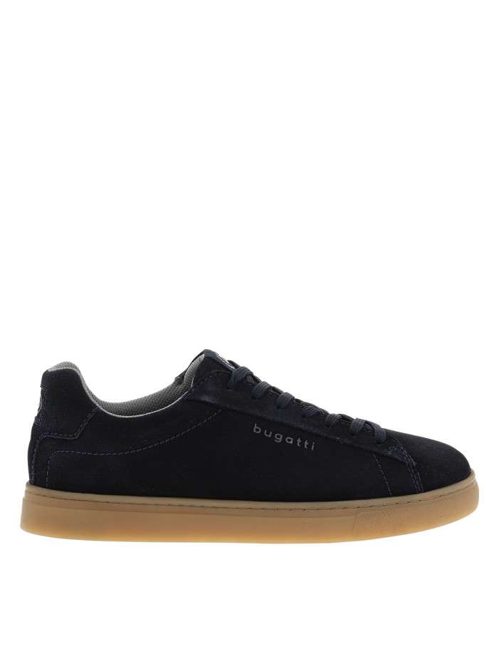 Sneakers en cuir bleu...