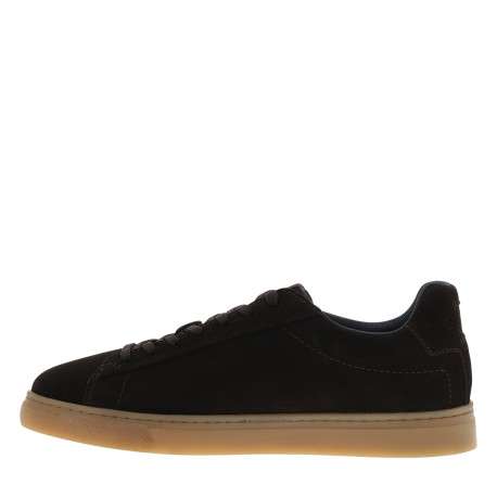 Sneakers en cuir marron à talon plat pourvues d'une semelle à gomme - Image 3
