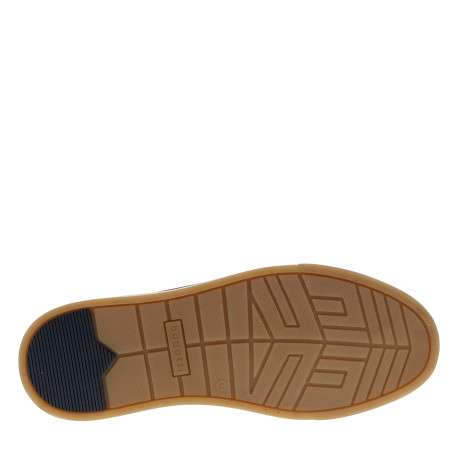 Sneakers en cuir marron à talon plat pourvues d'une semelle à gomme - Image 6