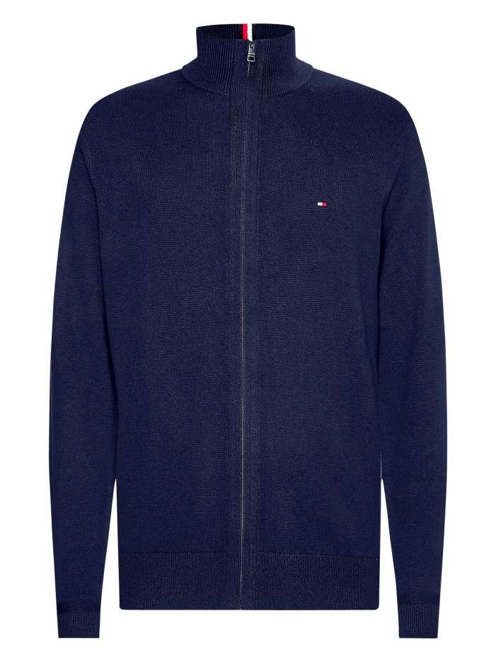 Cardigan zippé en coton...