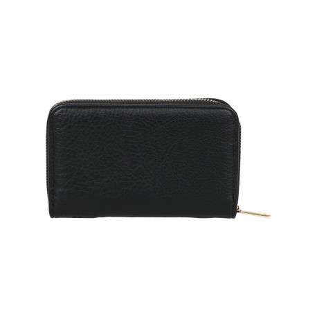 Portefeuille noir avec multiples rangements et logo de la marque - Image 3