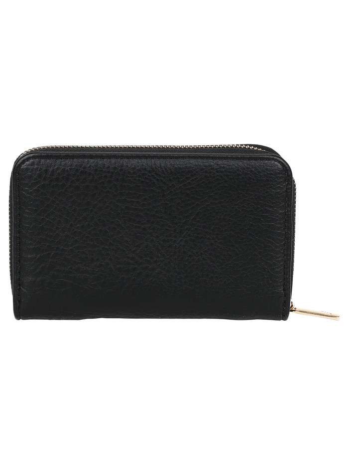 Portefeuille noir avec multiples rangements et logo de la marque - Image 3