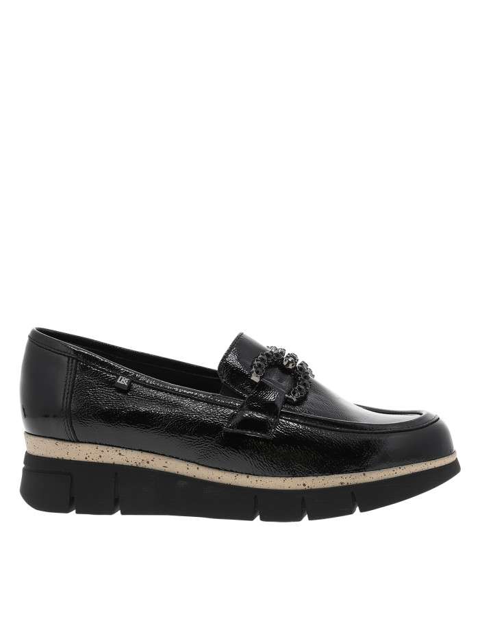 Mocassins en cuir noirs...