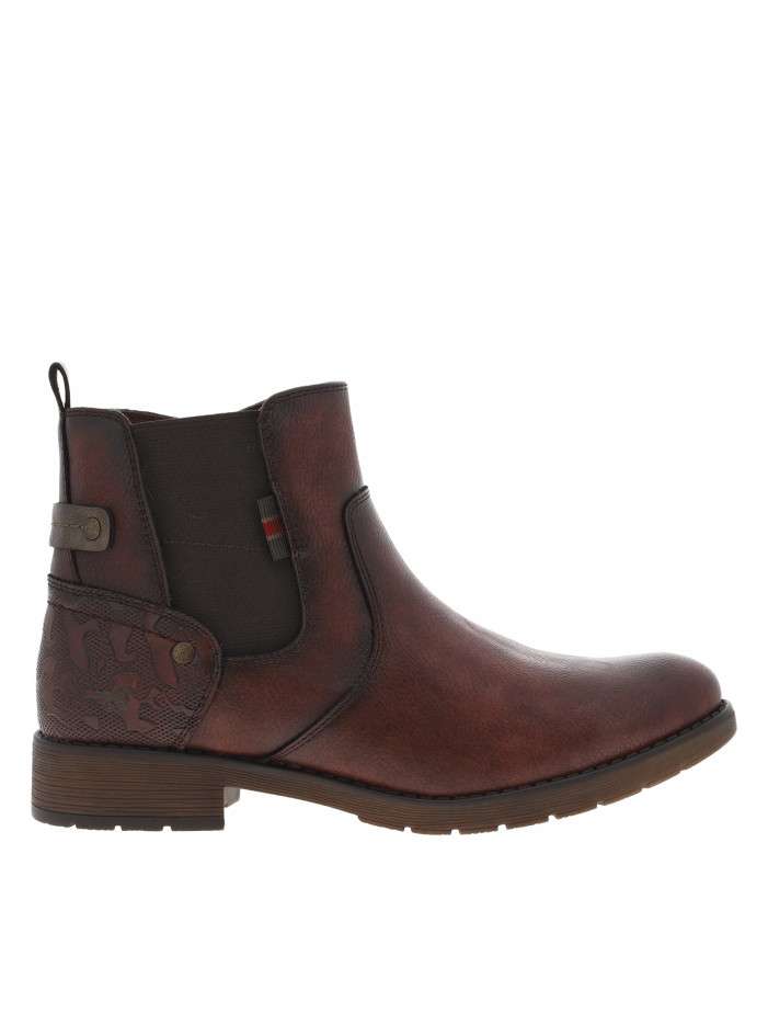 Boots bordeaux à talon...