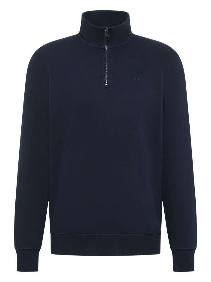Sweat en coton marine à...