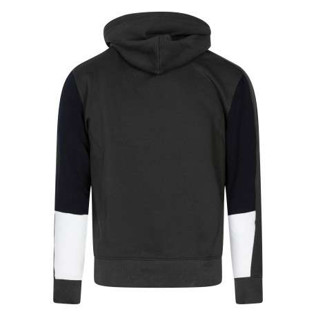 Sweat à capuche en coton kaki uni avec une coupe droite et des manches longues - Image 2