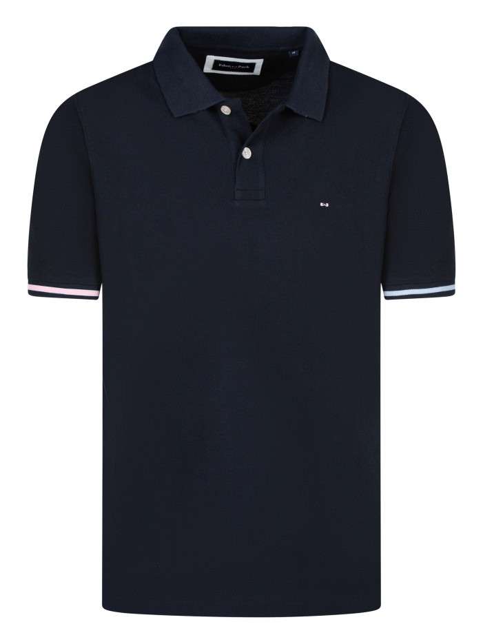 Polo en coton marine...