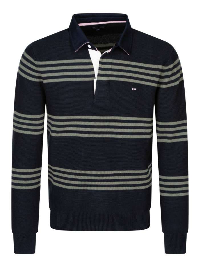 Pull en coton bleu marine...