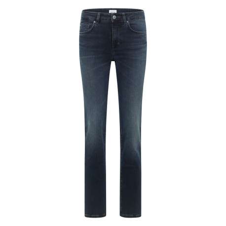 Jean Shelby Straight en coton indigo à coupe droite pourvu de poches