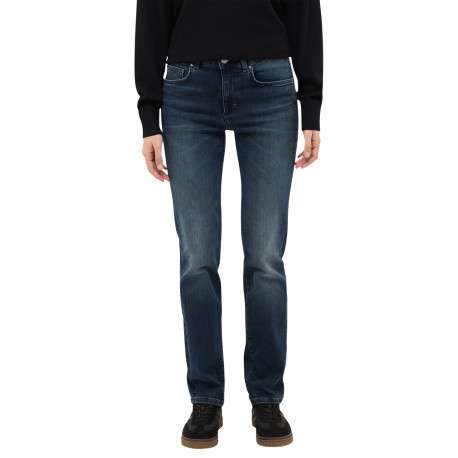 Jean Shelby Straight en coton indigo à coupe droite pourvu de poches - Image 2