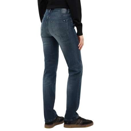 Jean Shelby Straight en coton indigo à coupe droite pourvu de poches - Image 3