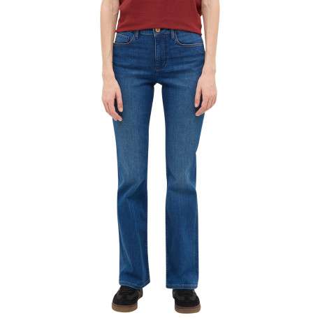 Jean Shelby Slim Boot en coton indigo à coupe droite pourvu de poches - Image 2