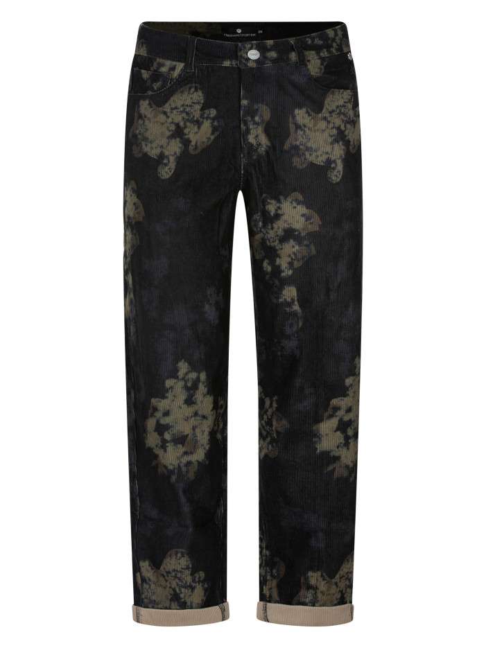 Pantalon noir à motif...