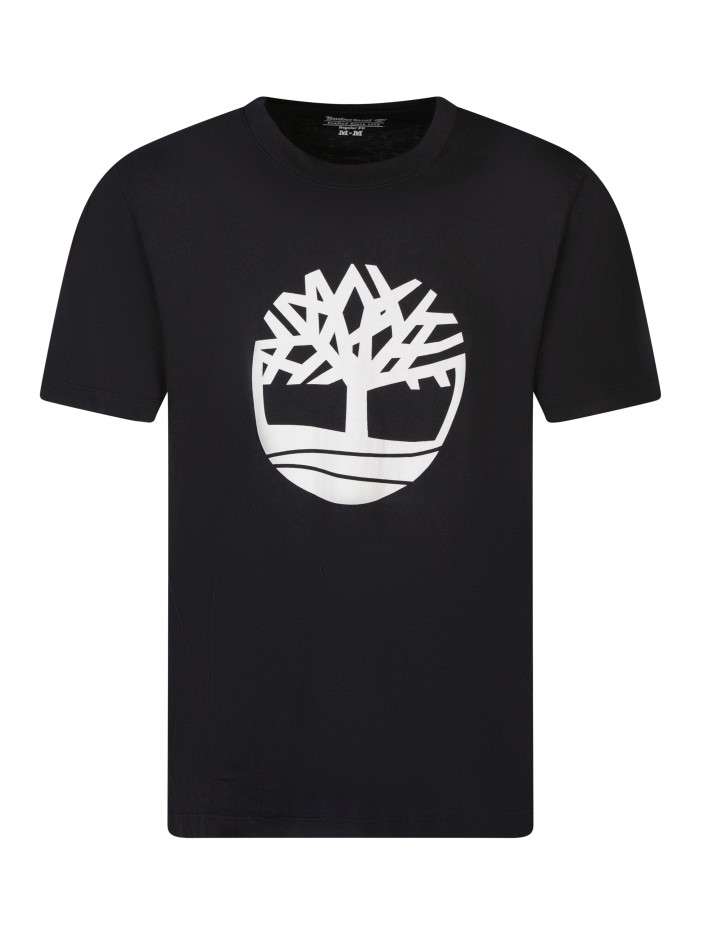 T-shirt en coton noir à...