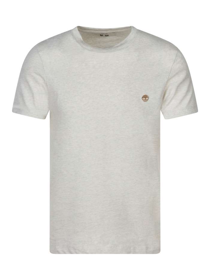 T-shirt en coton beige à...