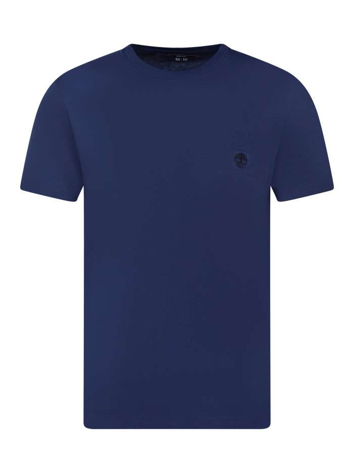 T-shirt en coton bleu à...