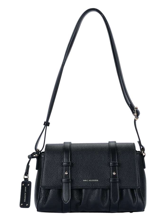 Sac à bandoulière noir en...