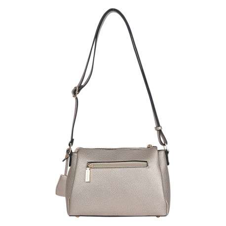 Sac à bandoulière métallisé bronze doté d'une bride frontale décorative - Image 2