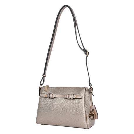 Sac à bandoulière métallisé bronze doté d'une bride frontale décorative - Image 3