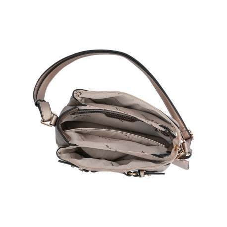 Sac à bandoulière métallisé bronze doté d'une bride frontale décorative - Image 4