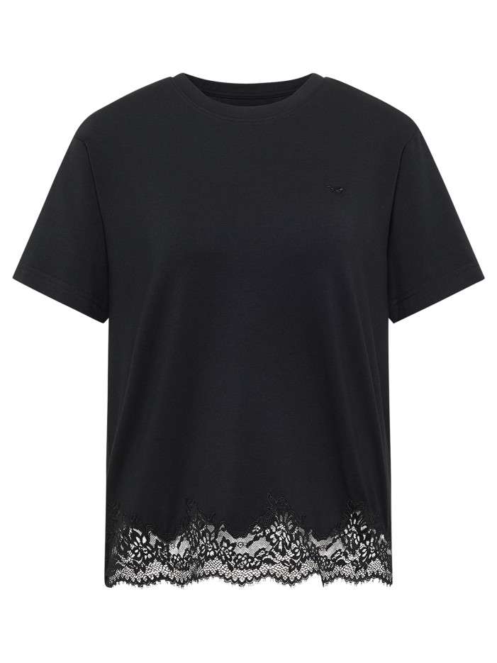 T-shirt Floris noir à coupe...