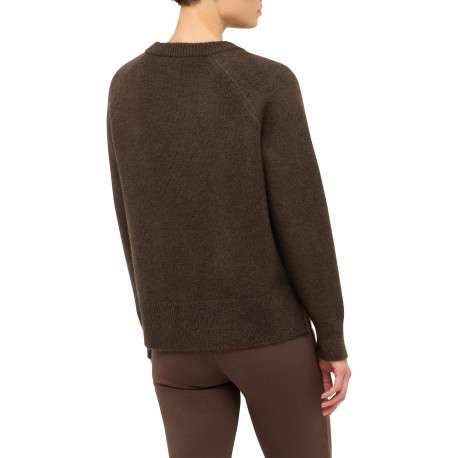 Pull Kimberley marron à coupe droite pourvu de manches longues - Image 3