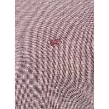 Polo en coton brun pourvu d'une coupe droite et d'un col à revers - Image 2