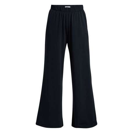Pantalon jogging bleu marine coupe bootcut pourvu d'une taille élastiquée