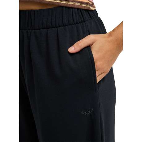 Pantalon jogging bleu marine coupe bootcut pourvu d'une taille élastiquée - Image 4