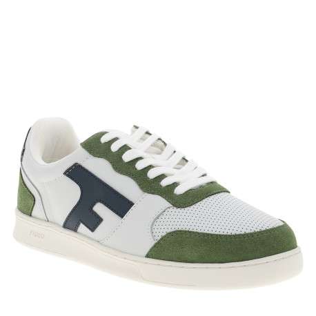 Tennis Hazel en cuir blanc à logo embossé et aérations sur le bout - Image 2