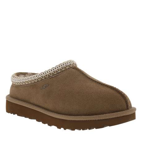 Mules W Tasman Ii en cuir nubuck taupe à talon plat surpiqûres bicolores - Image 2