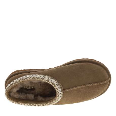 Mules W Tasman Ii en cuir nubuck taupe à talon plat surpiqûres bicolores - Image 5