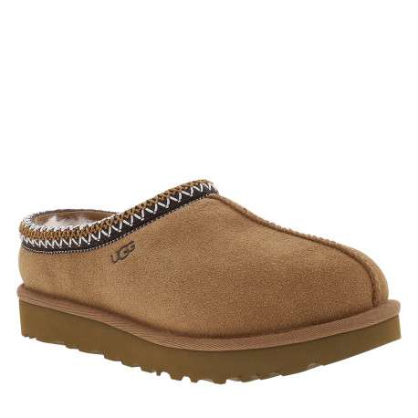 Mules W Tasman Ii en cuir nubuck beige à talon plat et surpiqûres bicolores - Image 2