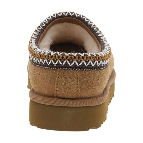 Mules W Tasman Ii en cuir nubuck beige à talon plat et surpiqûres bicolores - Image 4