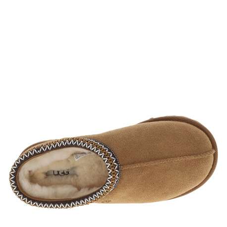 Mules W Tasman Ii en cuir nubuck beige à talon plat et surpiqûres bicolores - Image 5